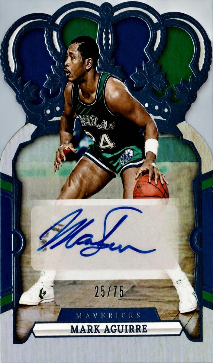 2023 Panini Crown Royale Basketball Blue Mark Aguirre #CA-AGU SGC 8.5