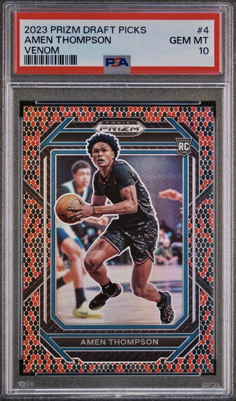 2023 Panini Prizm Draft Picks Basketball Venom Amen Thompson #4