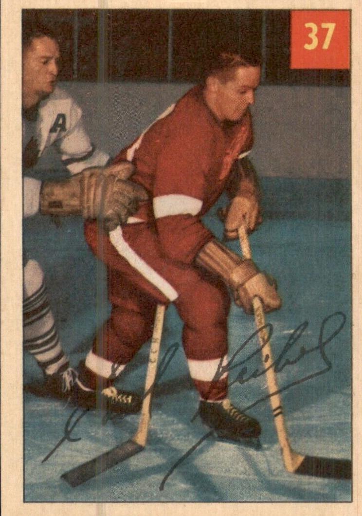 1954 Parkhurst Hockey Earl Reibel #37 PSA 4
