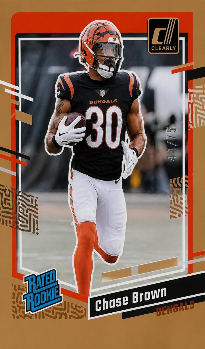 2023 Panini Clearly Donruss Football Orange Chase Brown #55