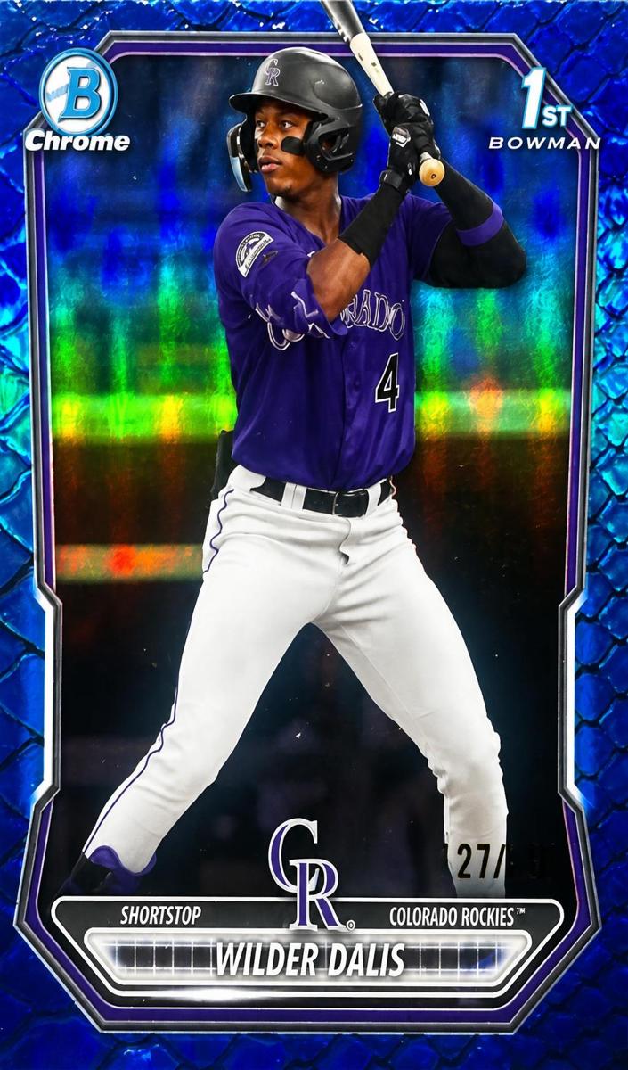2026 Bowman Baseball Reptilian Blue Refractor Wilder Dalis #BCP-150