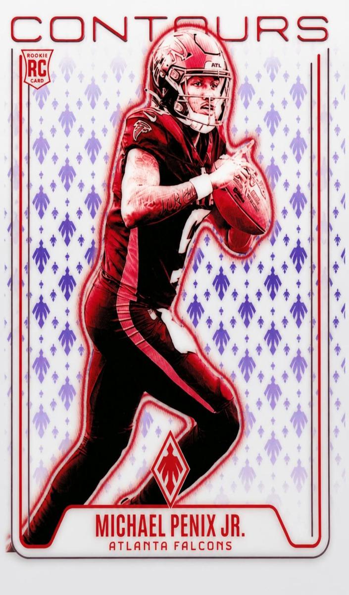 2024 Panini Phoenix Football Purple Michael Penix Jr. #CON-MPJ PSA 10