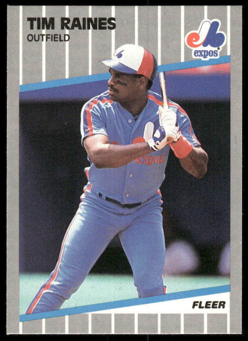 1989 Fleer Baseball Tim Raines #391 PSA 9