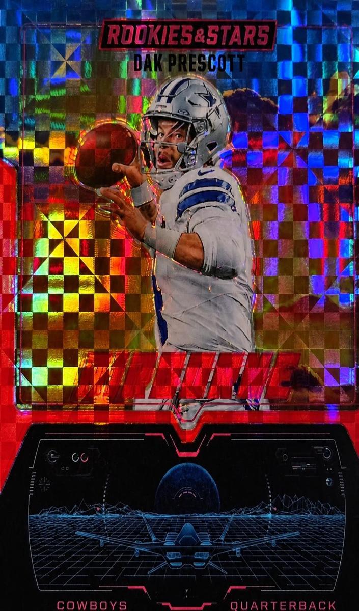 2025 Panini Rookies & Stars Football Red Plaid Dak Prescott #8