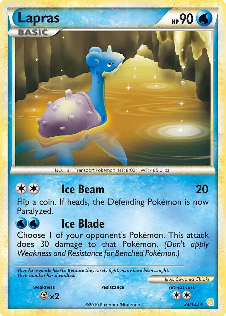 2010 Pokemon HeartGold & SoulSilver Lapras #24 PSA 10
