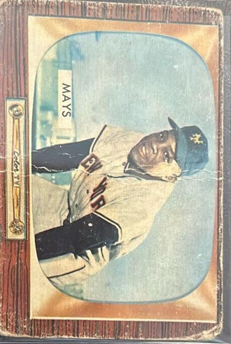 1955 Bowman Baseball Willie Mays #184 RAW Ungraded