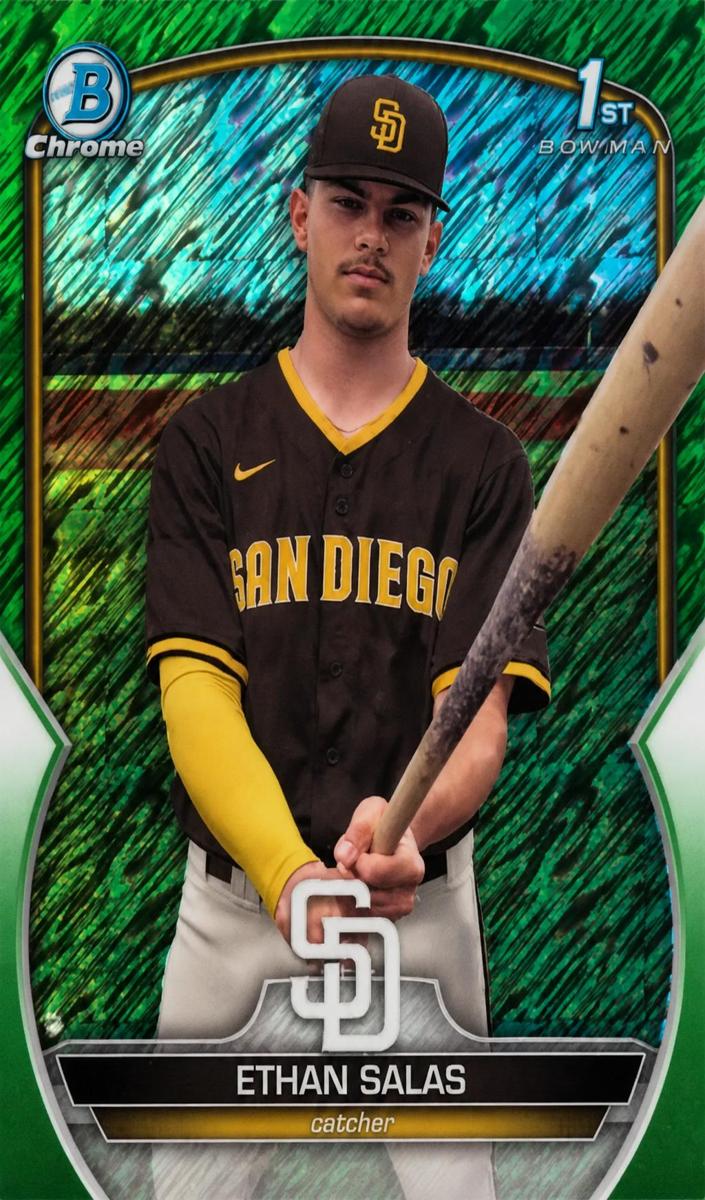 2023 Bowman Chrome Prospects Baseball Green Shimmer Ethan Salas #BCP-171 SGC 10