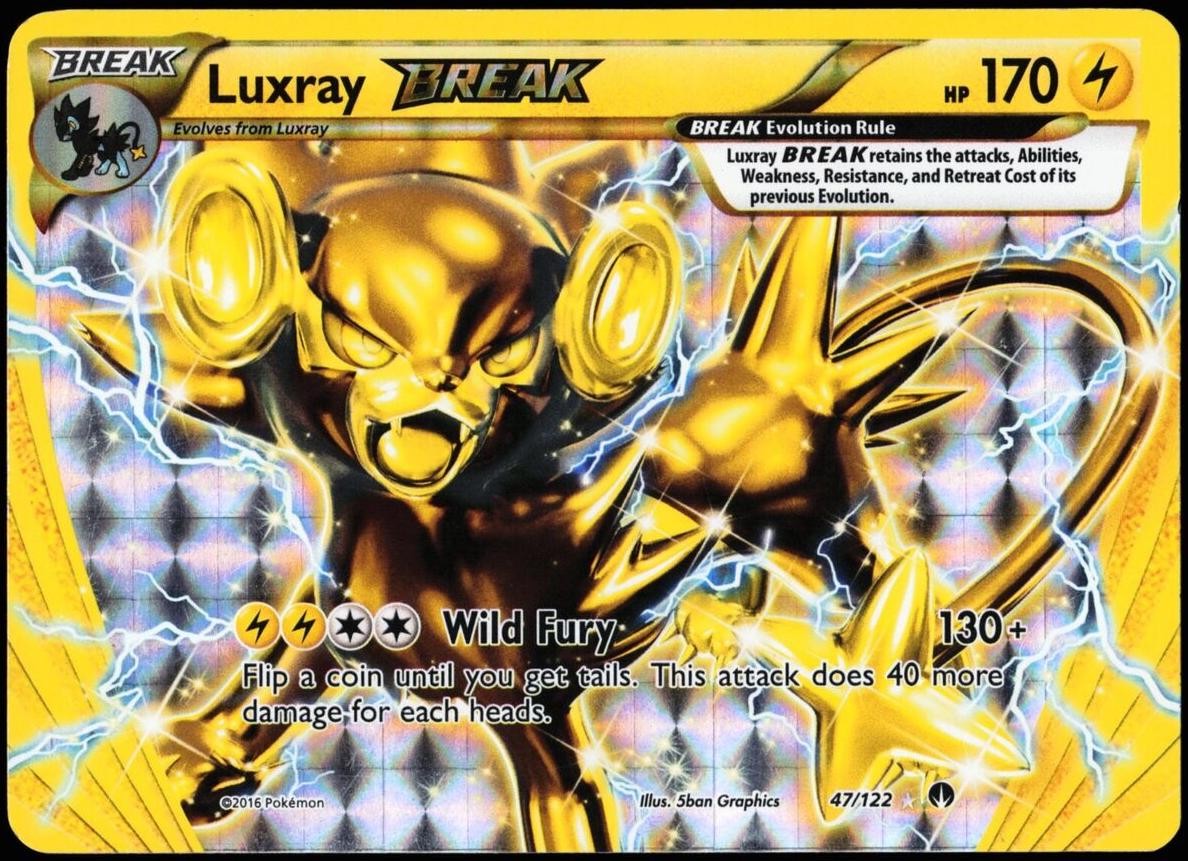 2016 Pokemon XY BREAKpoint Luxray BREAK #47 PSA 10