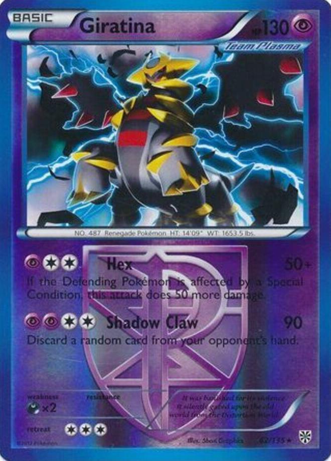 2013 Pokemon Black & White Plasma Storm Reverse Holo Giratina #62 PSA 10