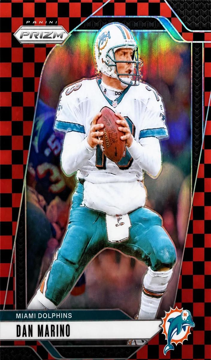 2024 Panini Prizm Football Black and Red Checker Dan Marino #182 PSA 9