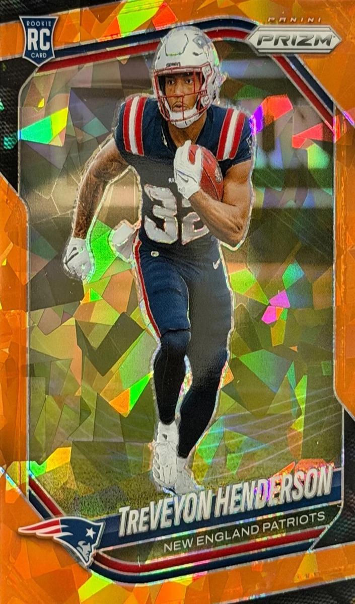 2025 Panini Prizm Football Orange Ice TreVeyon Henderson #343