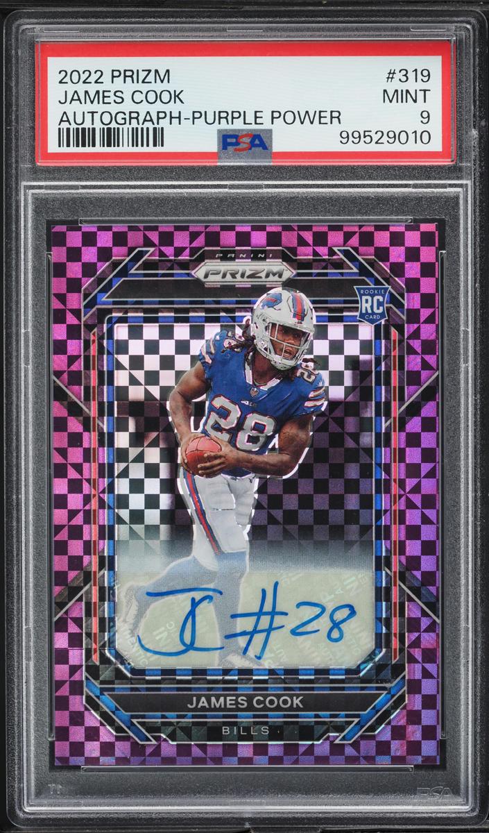 2022 Panini Prizm Football Purple Power Prizm James Cook #319