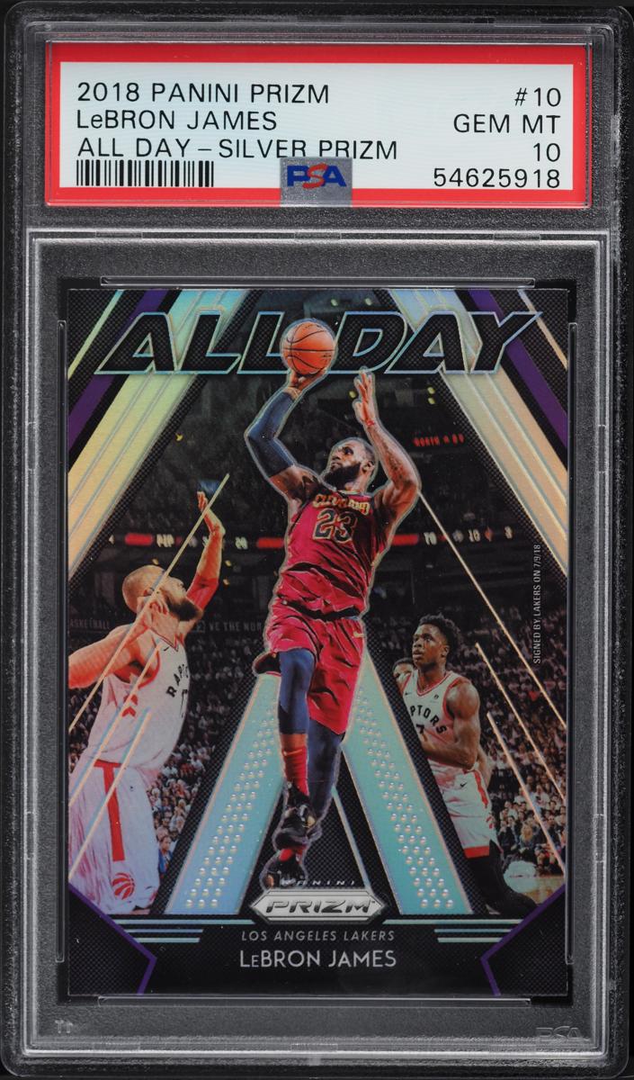 2018 Panini Prizm Basketball Silver LeBron James #10