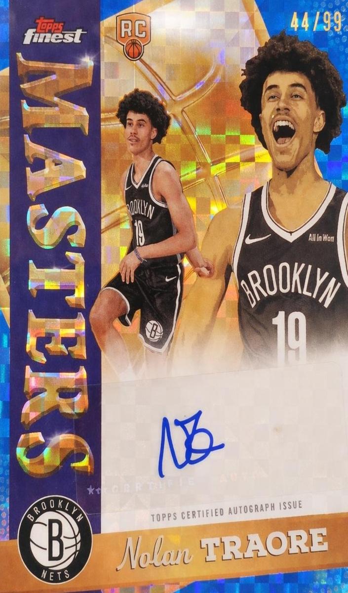 2025 Topps Finest Basketball Blue X-Fractor Nolan Traore #MA-NT