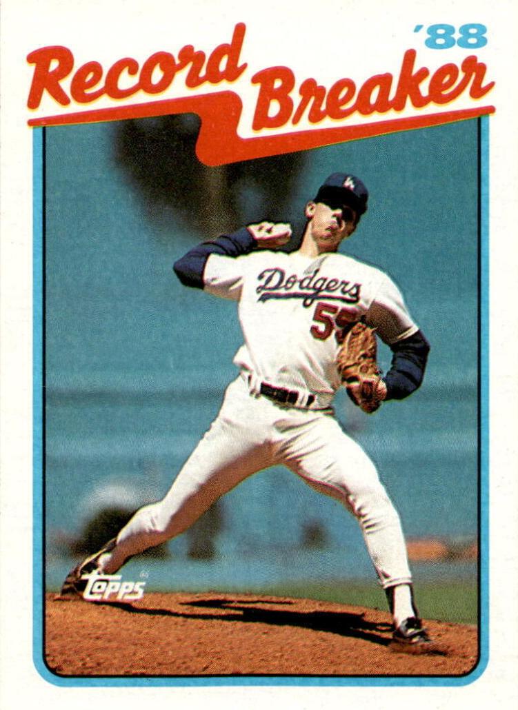 1989 Topps Baseball Orel Hershiser #5 PSA 9