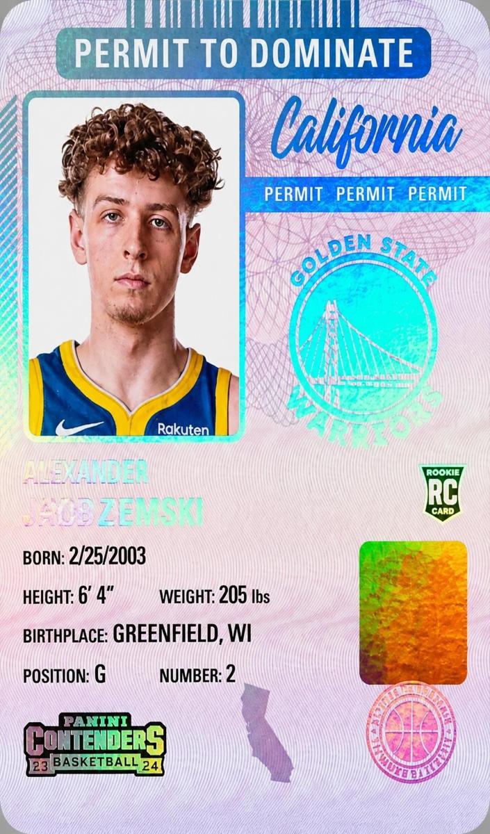 2023 Panini Contenders Basketball Brandin Podziemski #17