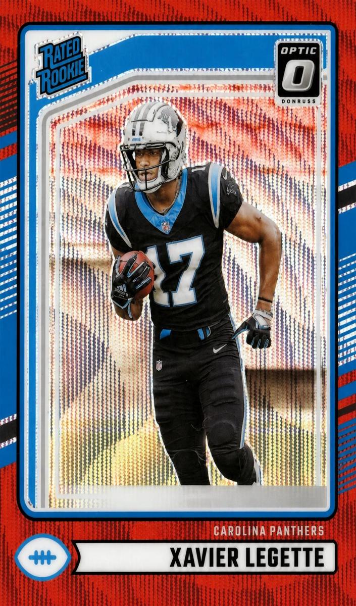 2024 Panini Donruss Football Red Wave Xavier Legette #323 PSA 10