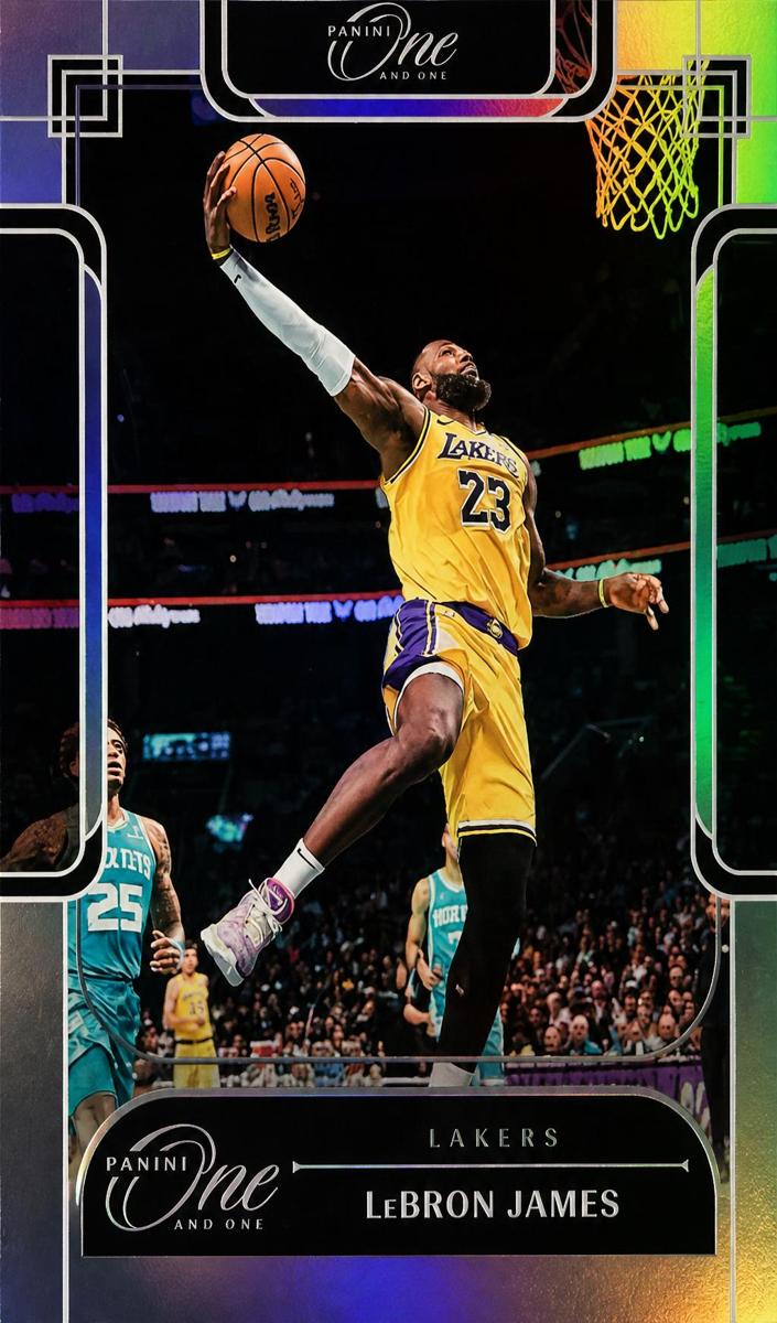 2023 Panini One and One Basketball LeBron James #87 PSA 8