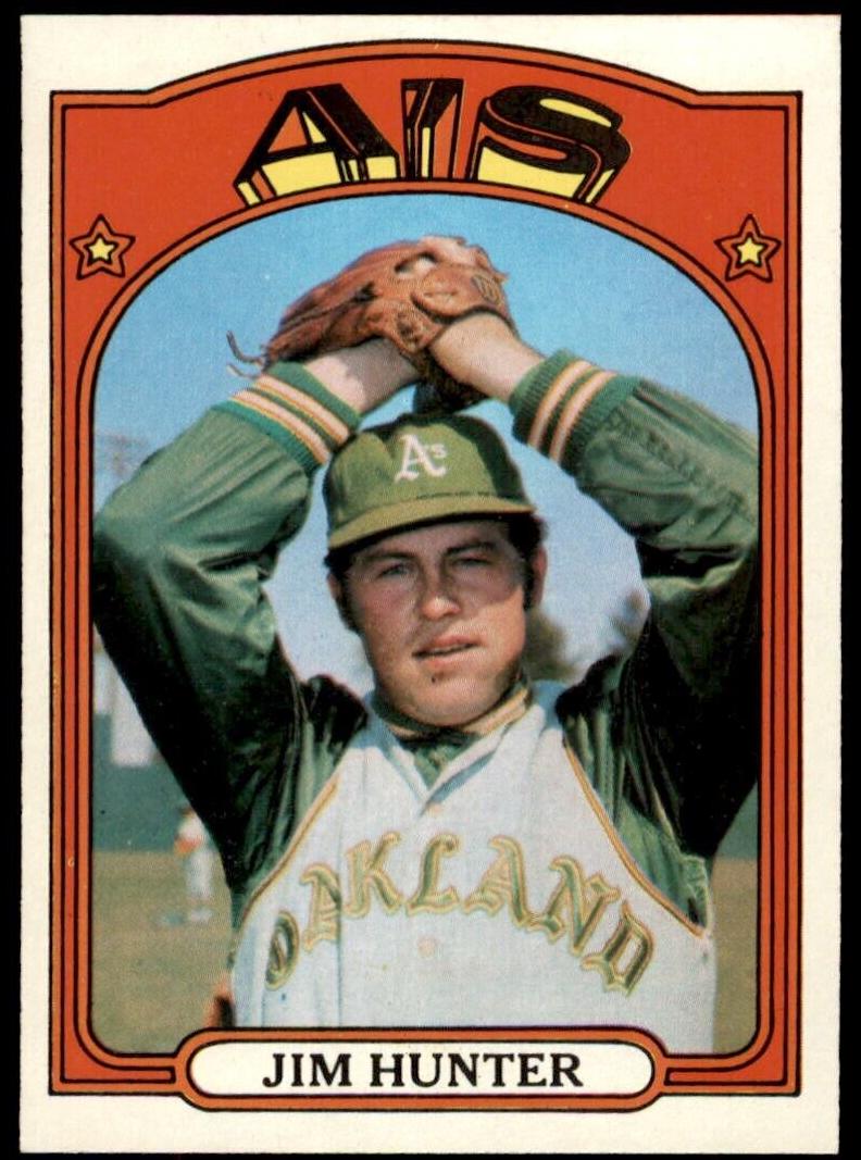1972 Topps Baseball Jim Hunter #330
