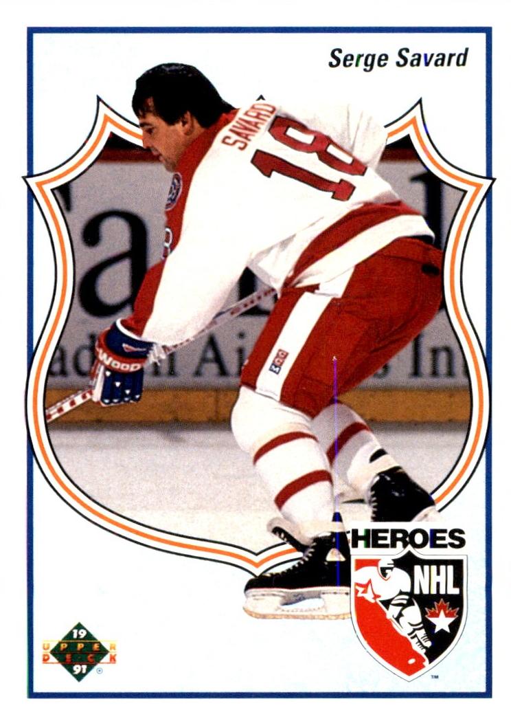 1990 Upper Deck Hockey Serge Savard #506 PSA 9