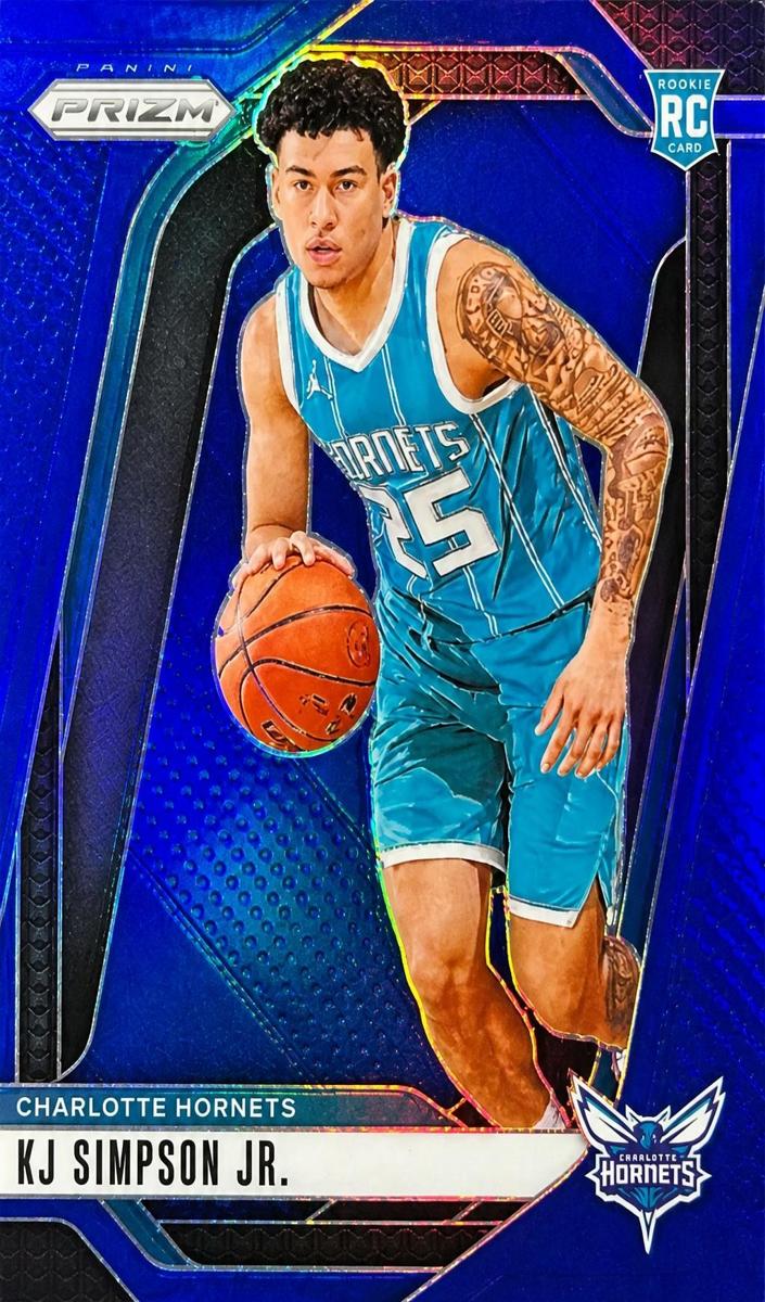 2024 Panini Prizm Basketball Blue KJ Simpson Jr. #247 BGS 9.5