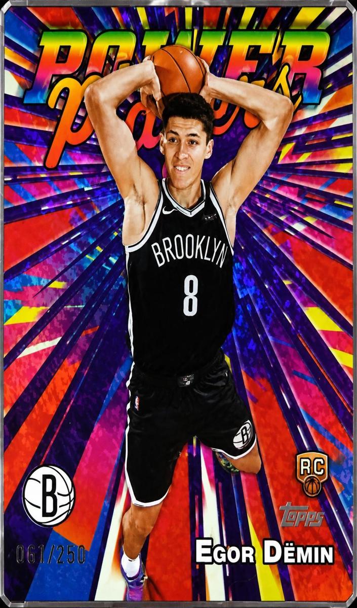2025 Topps Basketball Purple Holo Foil Egor Demin #PP-18