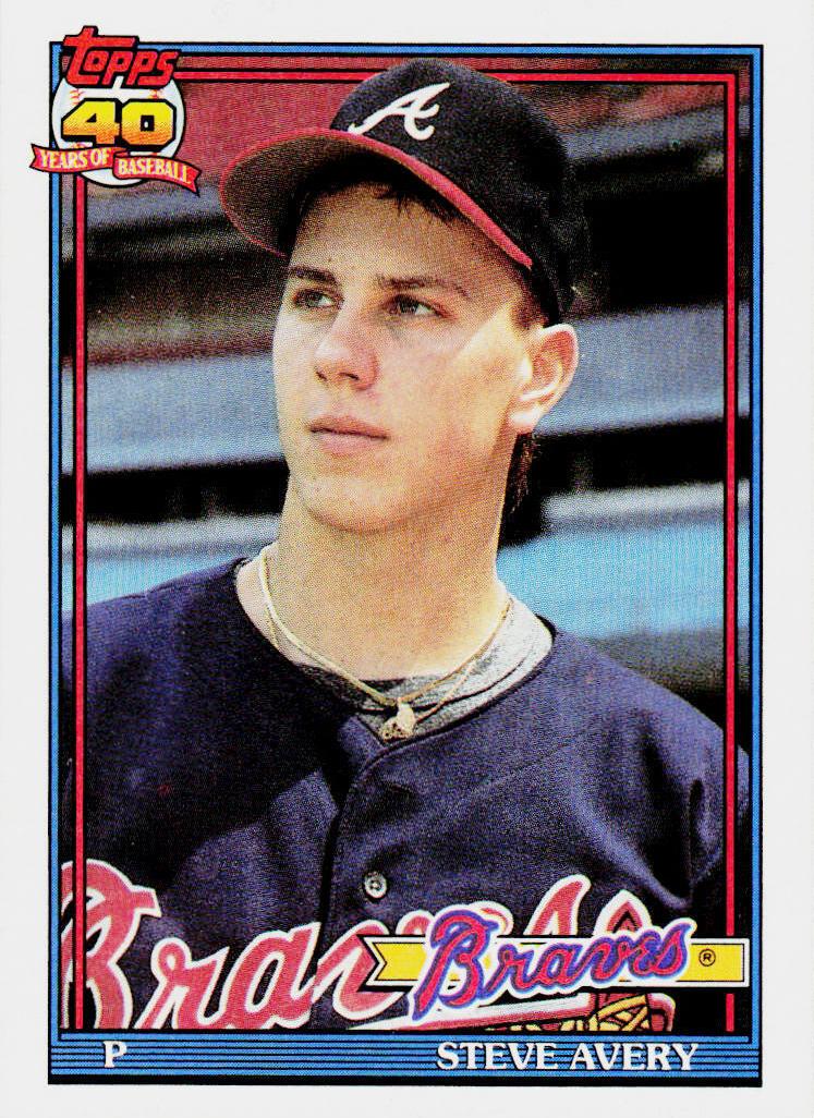 1991 Topps Baseball Steve Avery #227