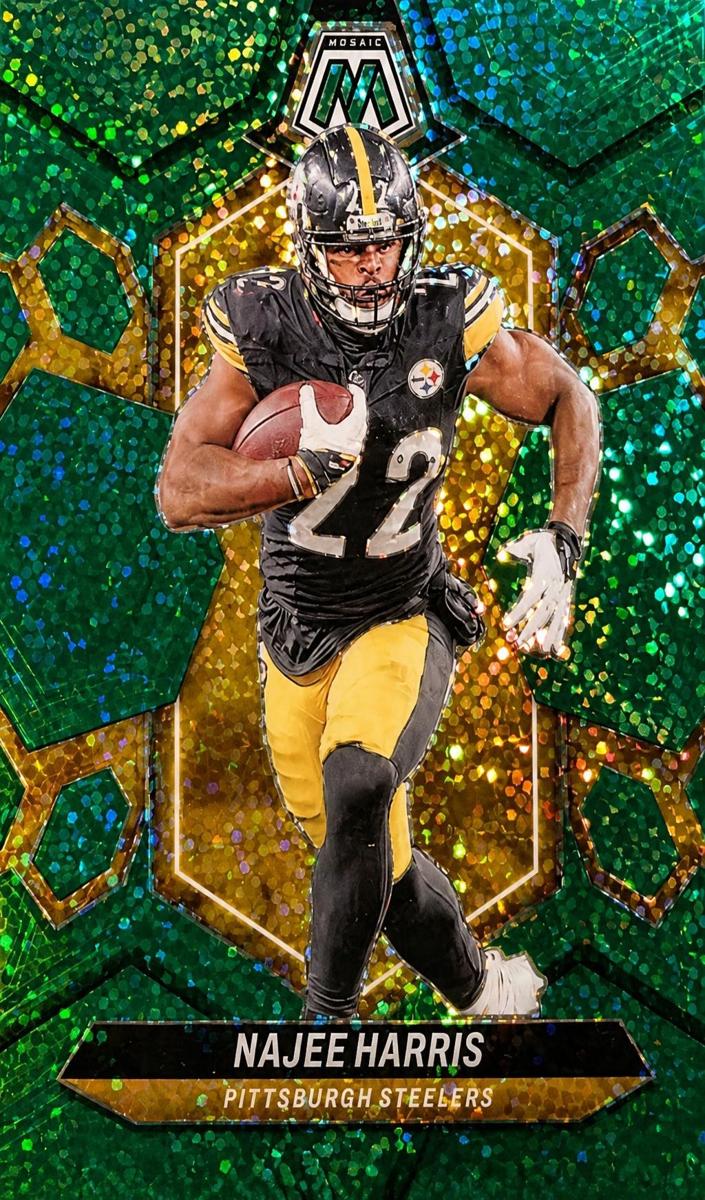 2024 Panini Mosaic Football Green Sparkle Najee Harris #184