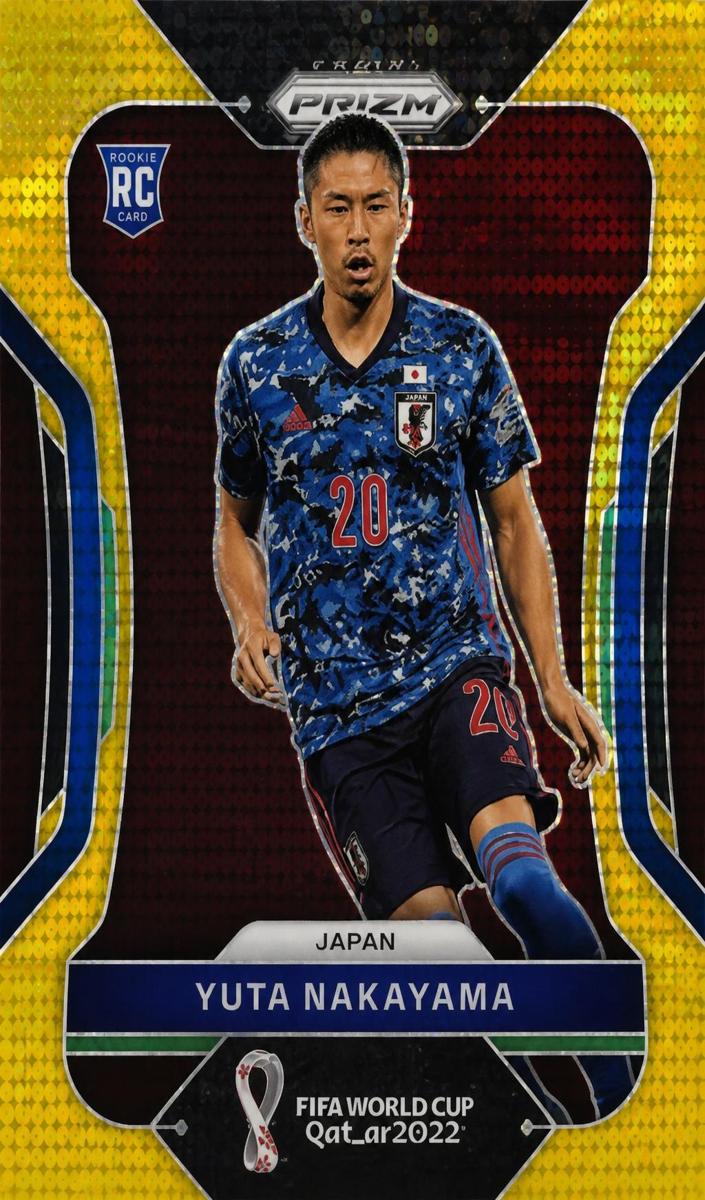 2022 Panini Prizm FIFA World Cup Qatar Soccer Breakaway Prizms Gold Yuta Nakayama #126
