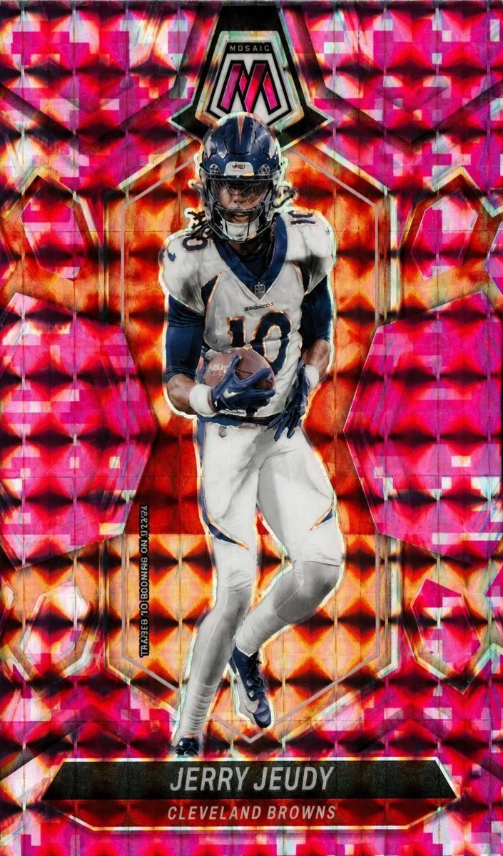 2024 Panini Mosaic Football Camo Pink Jerry Jeudy #53