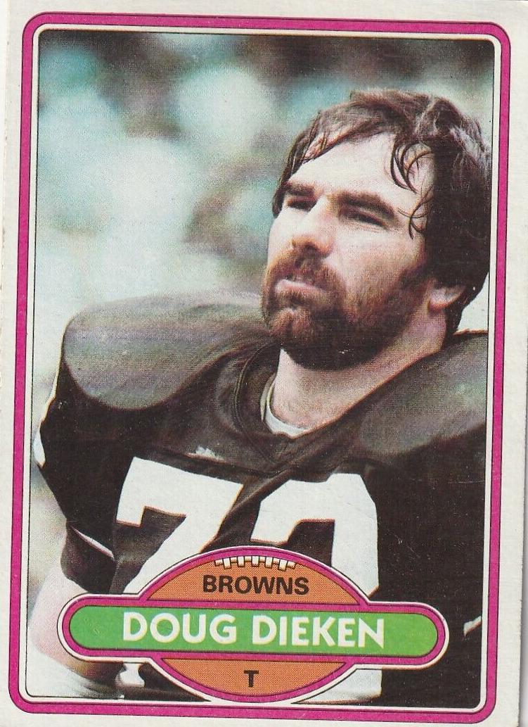 1980 Topps Football Doug Dieken #261 PSA 9
