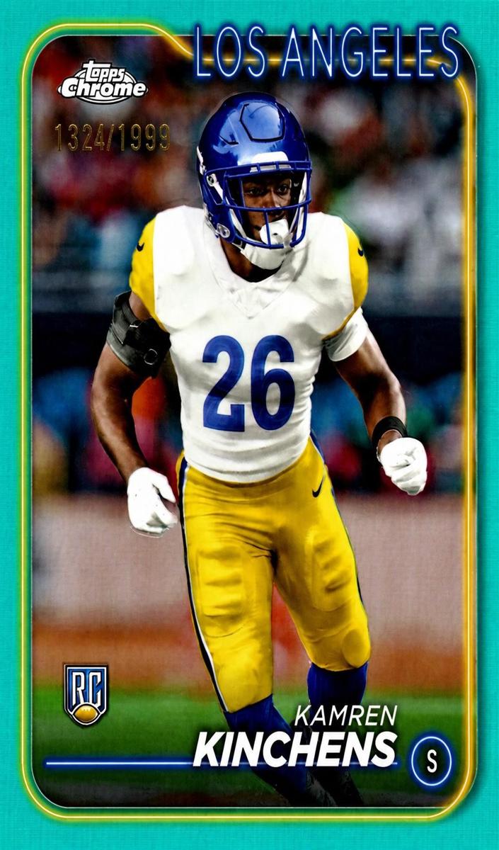 2024 Topps Chrome Football Aqua Refractor Kamren Kinchens #282