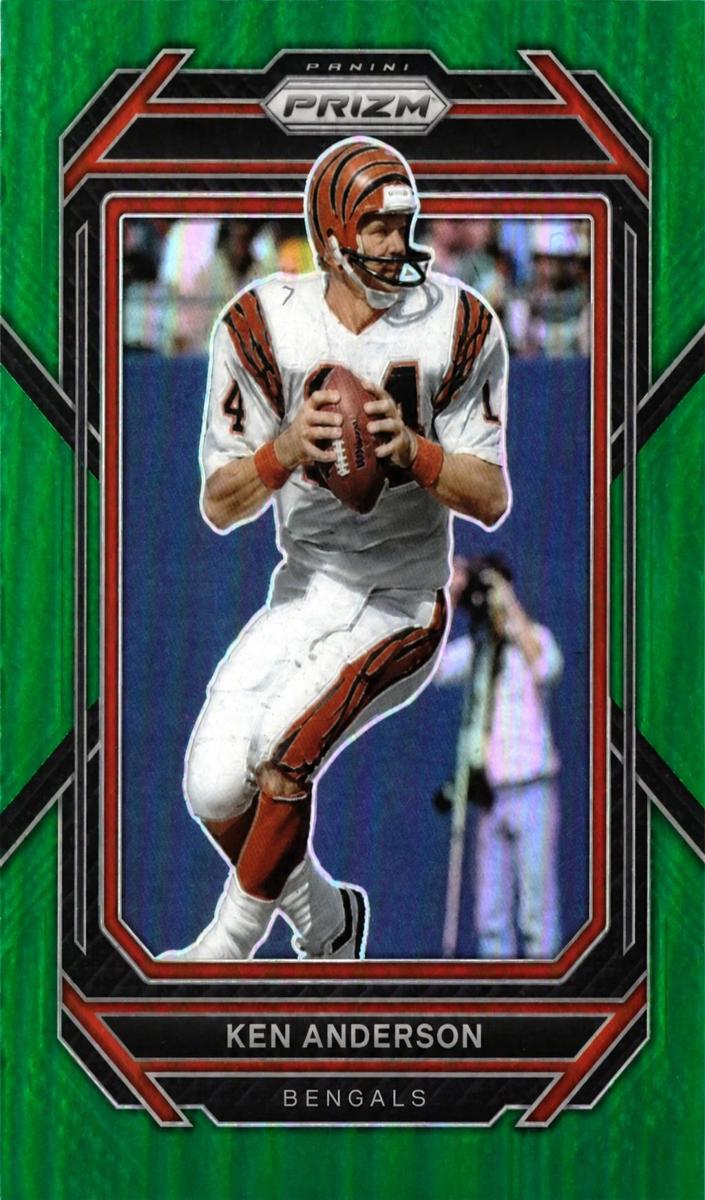 2022 Panini Prizm Football Green Ken Anderson #64