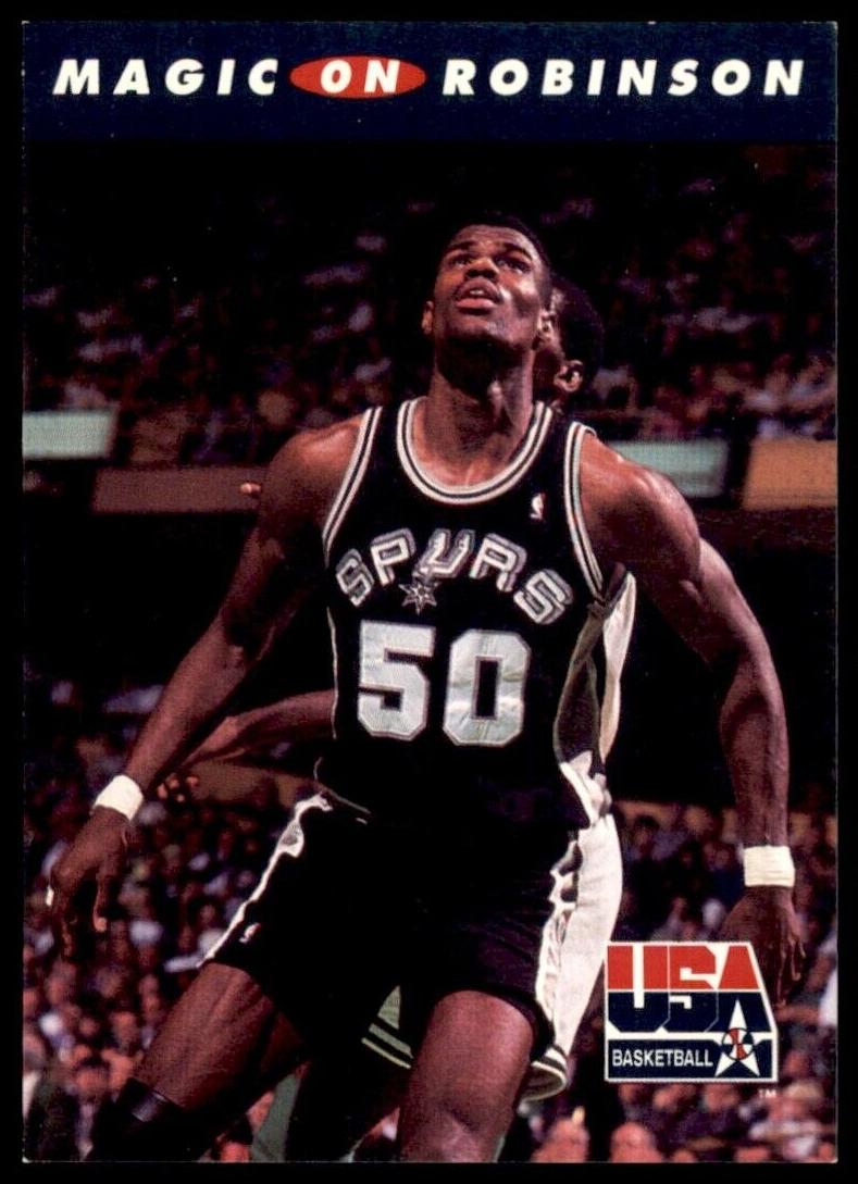 1992 Skybox Basketball On Robinson Magic Johnson #109 PSA 9