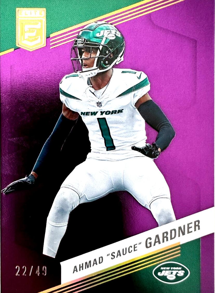 2023 Donruss Elite Football Purple Ahmad "Sauce" Gardner #89