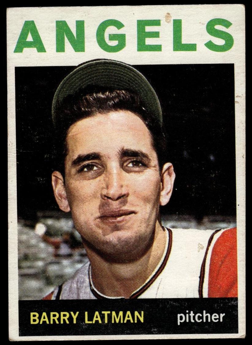 1964 Topps Baseball Barry Latman #227 PSA 7
