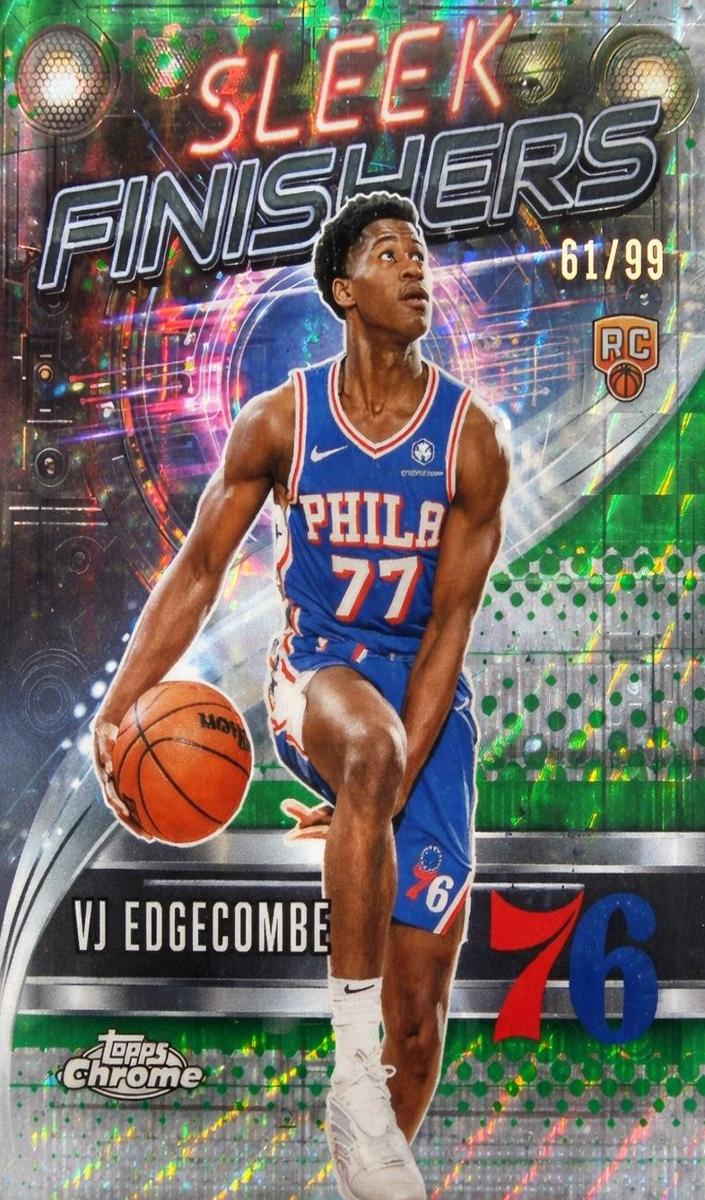 2025 Topps Chrome Basketball Green Refractor VJ Edgecombe #SF-23