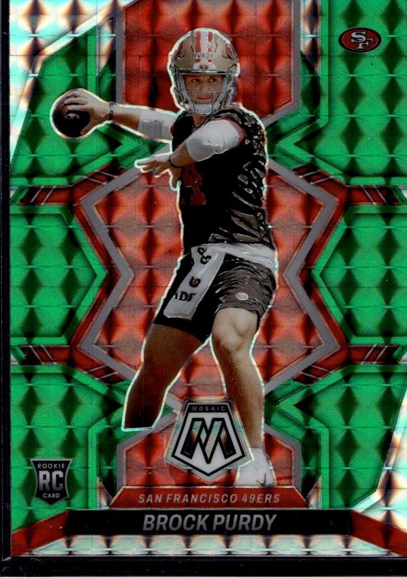 2022 Panini Mosaic Football Green Brock Purdy #367
