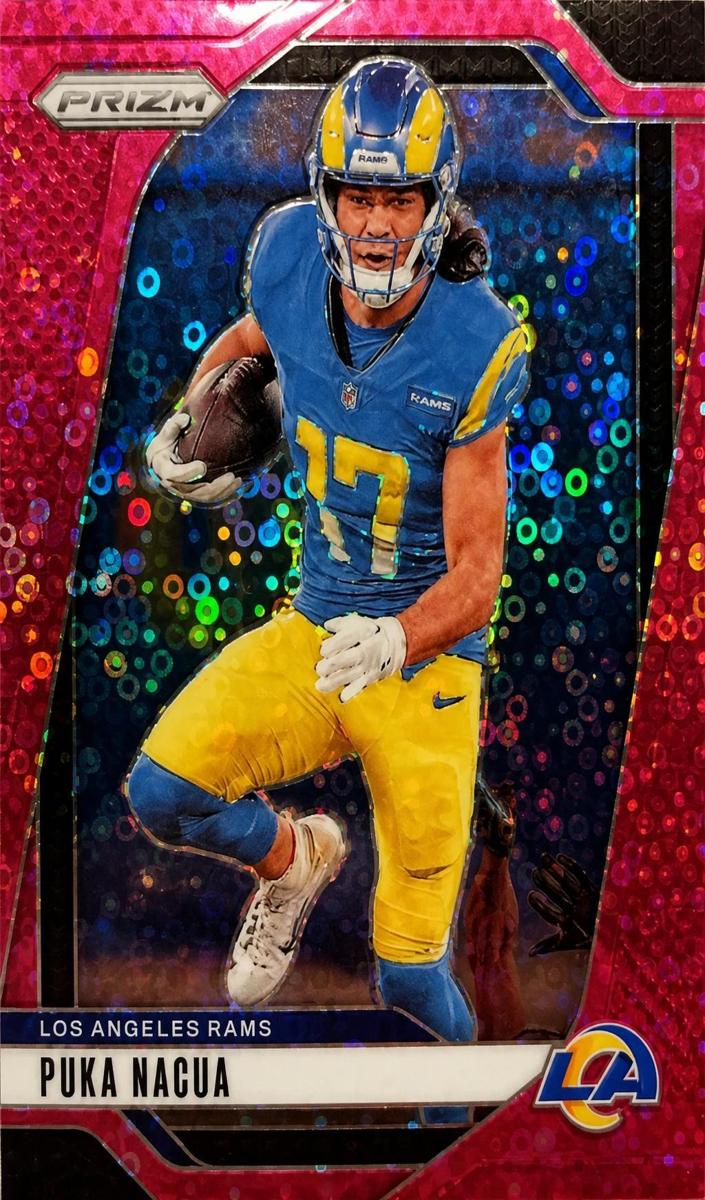 2024 Panini Prizm Football No Huddle Pink Puka Nacua #168 PSA 9