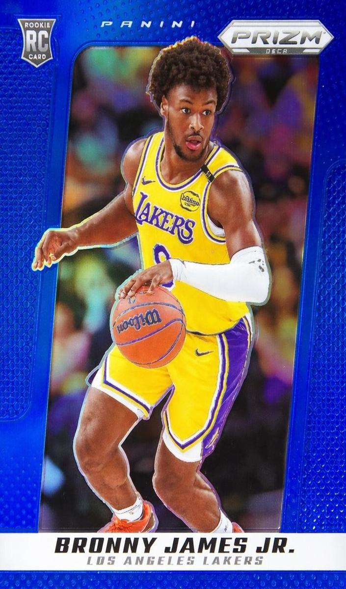 2024 Panini Prizm Deca Basketball Blue Bronny James Jr. #48 PSA 9