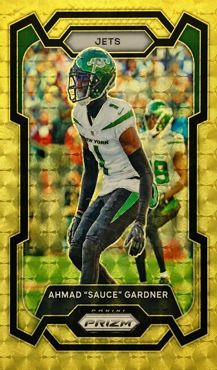 2023 Panini Prizm Football Gold Vinyl Ahmad "Sauce" Gardner #228