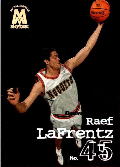 1998 Skybox Molten Metal Basketball Raef LaFrentz #68