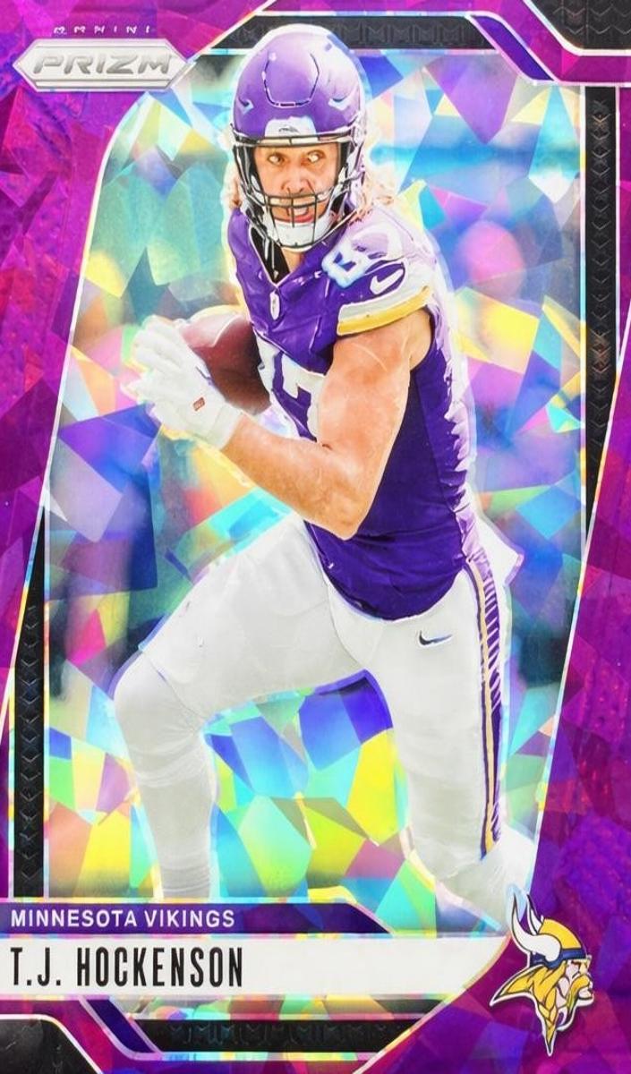 2024 Panini Prizm Football Purple Ice T.J. Hockenson #188