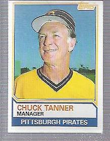 1983 Topps Baseball Chuck Tanner #696