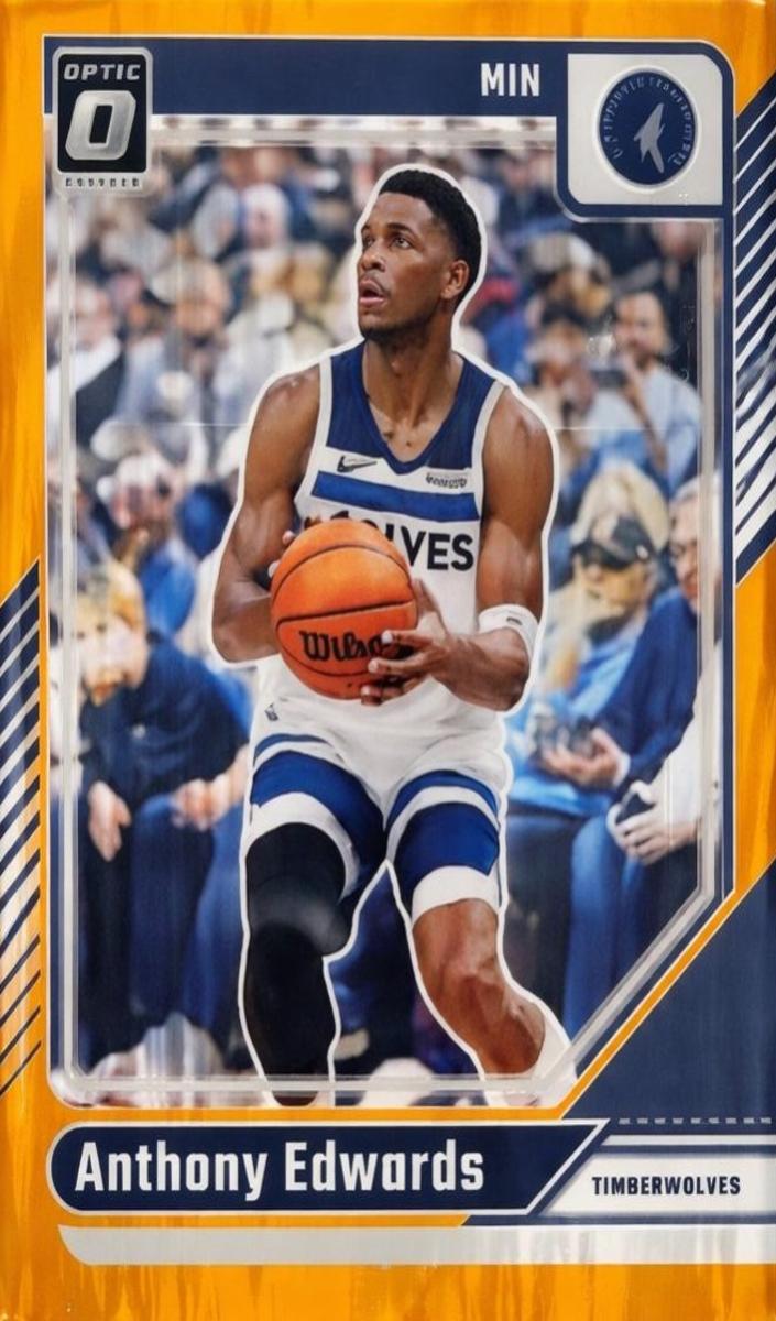 2024 Donruss Optic Basketball Orange Shock Anthony Edwards #31