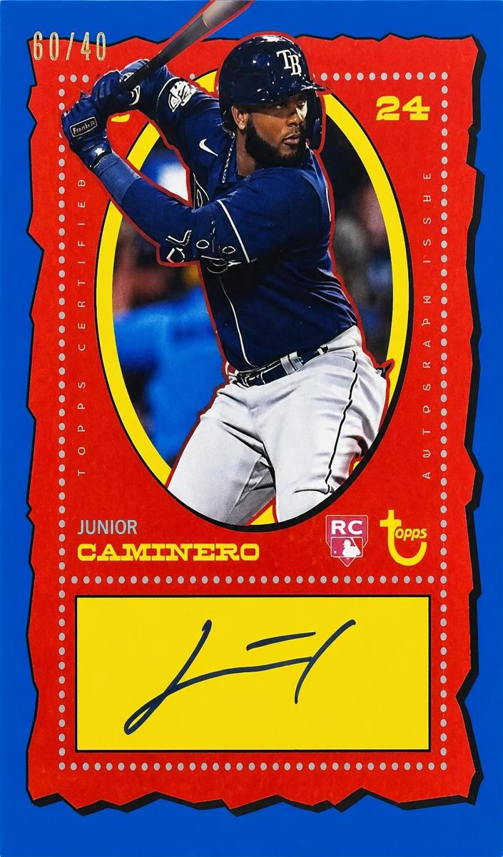 2024 Topps Brooklyn Collection Baseball Blue Junior Caminero #AC-JCA