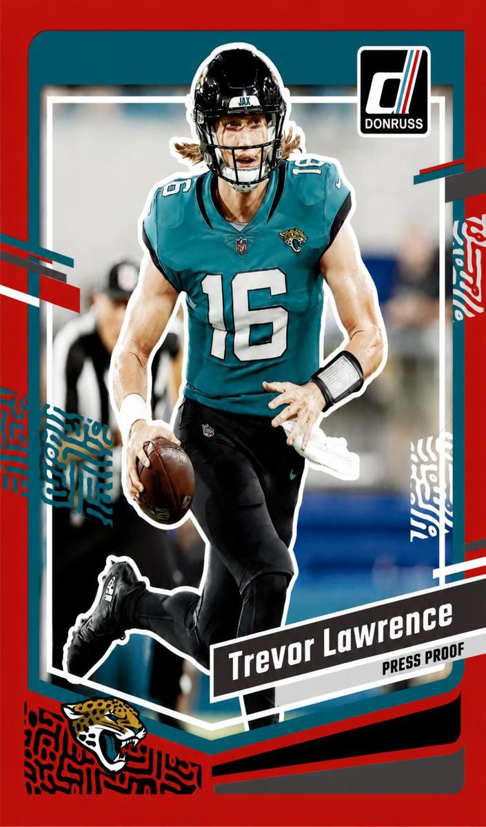 2023 Panini Donruss Football Press Proof Red Trevor Lawrence #139