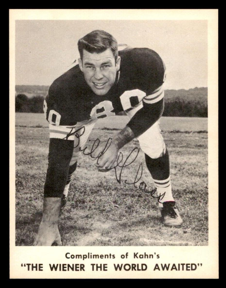 1963 Kahn's Wieners Football Bill Glass #NNO
