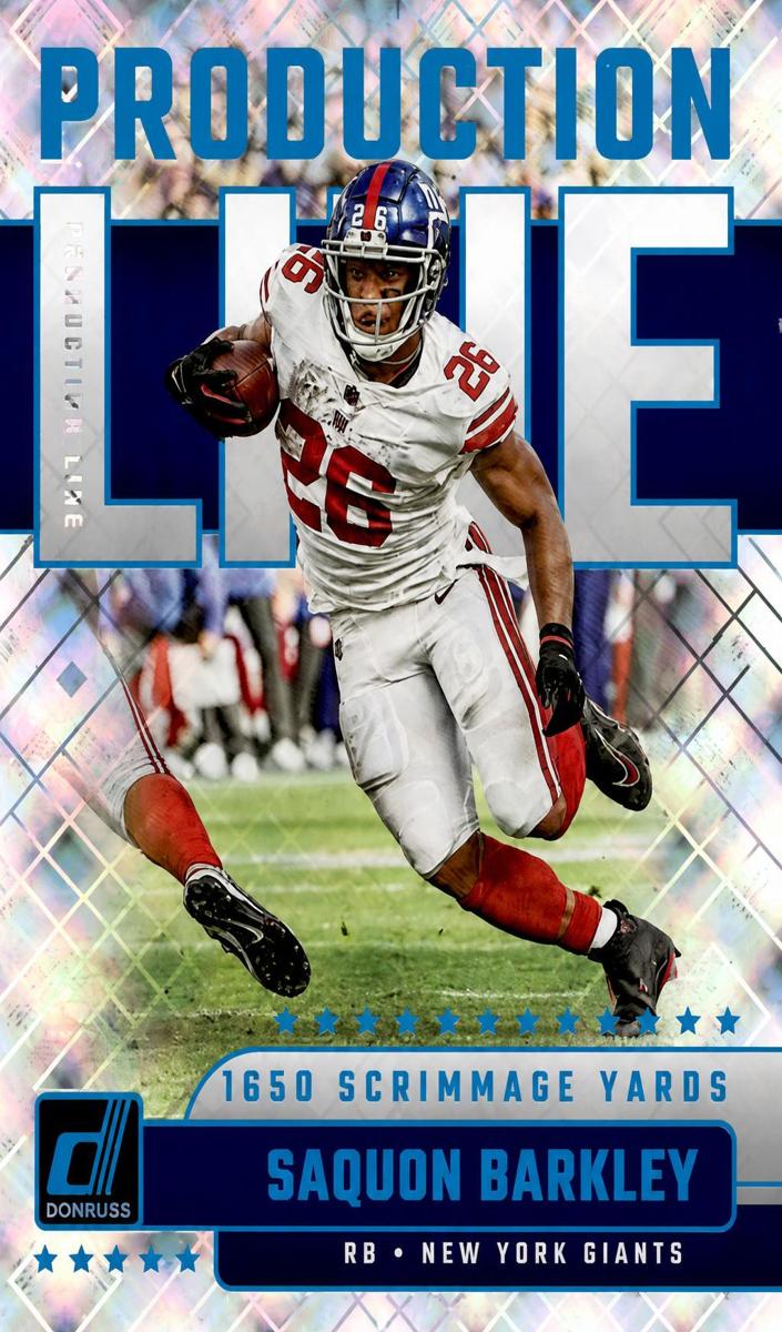 2023 Panini Donruss Football Cosmic Saquon Barkley #PDL-14 PSA 9