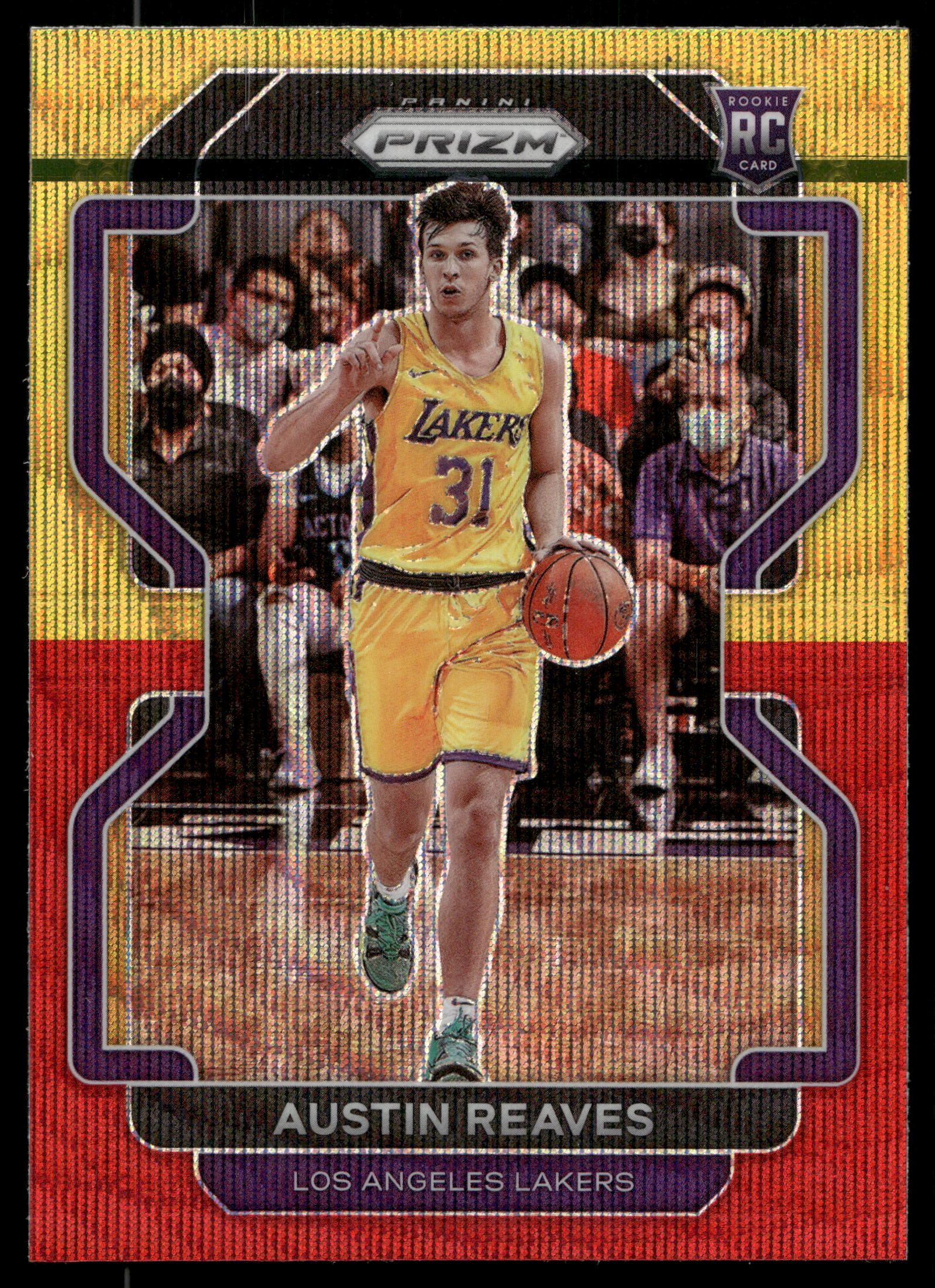 2021 Panini Prizm Basketball Red Gold Wave Austin Reaves #165 PSA 10